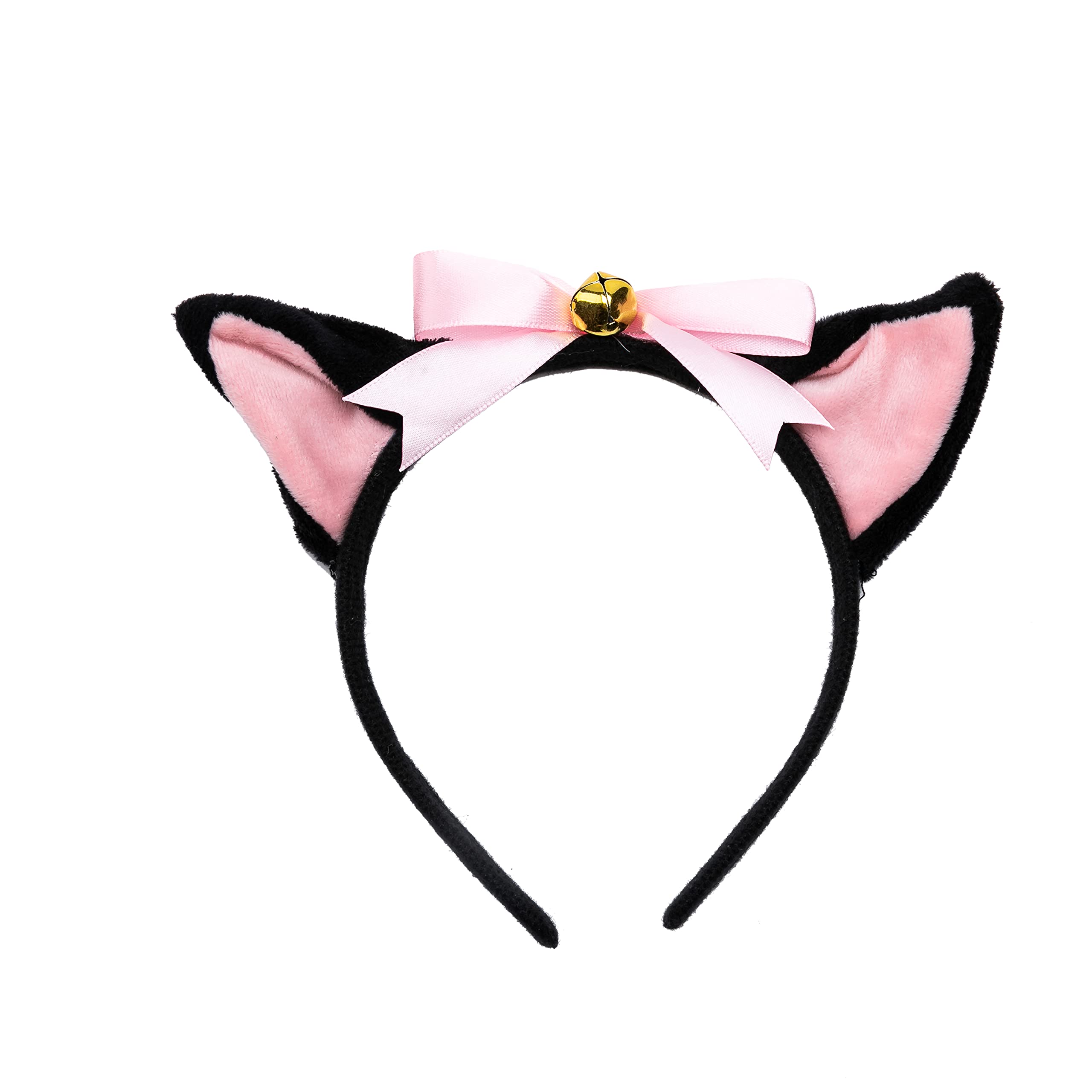 Spooktacular Creations Cute Cat Girl Cosplay Accessory Set, 6Pcs Cat Ears Headband and Paws Gloves for Halloween Dress Up, Cat Cosplay, Animal Pretend Play