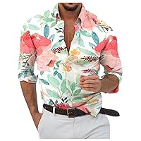 Mens Thermal Long Sleeve Shirt Designer Spring Summer Casual 3D Halloween Printing Hawaii Shirt Blouse Long Sleeve Shirts