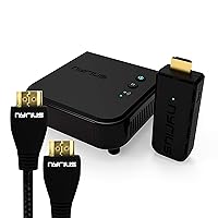 Aries Pro Wireless HDMI Transmitter & Receiver to Stream HD 1080p 3D Video from Laptop, PC, Cable, Netflix, YouTube, PS4, Drones, Pro Camera, to HDTV/Projector & Bonus HDMI Cable