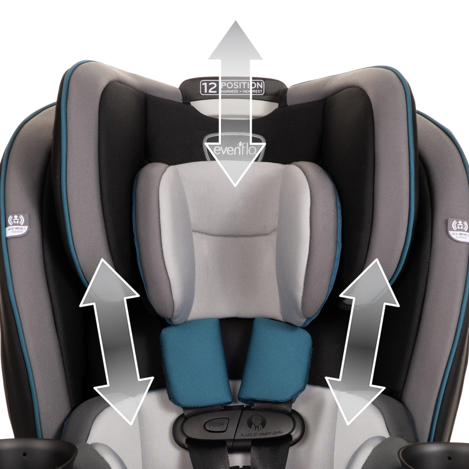 EveryKid 3-in-1 Convertible Car Seat (Ontario Gray)