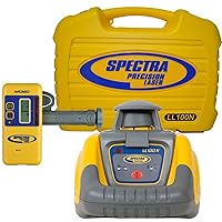 LL100N Laser Level, Self-Leveling laser with HR320 Receiver, C59 Rod Clamp, Alkaline Batteries, Carry Case , Yellow