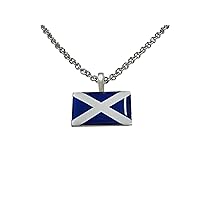 Scotland Flag Pendant Necklace