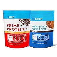 Foods Prime Protein Powder Iced Coffee & Collagen Powder Chocolate
