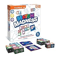 Foxmind Match Madness Board Game, Dual Mode Visual Recognition Matching Board Game, Fast Paced Puzzle Game to Develop Problem Solving Skills, Fun Board Games for Adults and Family