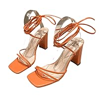 Women's Sandals Summer Solid Colour Stiletto Heel Ankle Strap Sandals Glitter Diamonds High Heel Sandals,JH528