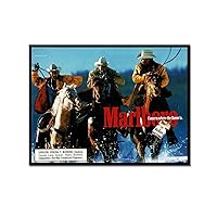 Art Poster Marlboro Western Cowboy Poster Canvas Black And White Retro Bar Wall Abstract Art Men's G Canvas Painting Wall Art Poster for Bedroom Living Room Decor 12x16inch(30x40cm) Frame-style
