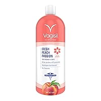 Scentsitive Scents Fresh Peach Passion Daily Intimate Wash for Women, Gynecologist Tested, 34 Fl Oz (1L)