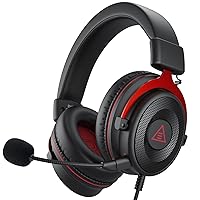 EKSA E900 Gaming Headset with Microphone - PC Headset with Detachable Noise Canceling Mic, 3D Surround Sound, Wired Headphone for PS4, PS5, Xbox, Computer, Laptop, Switch, Handheld (3.5MM Jack)