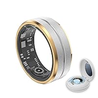 Smart Ring Health Tracker - Fitness Sleep Heart Rate Blood Oxygen Tracker Smart Ring for Men and Women,IP68 Waterproof Level Bluetooth Fitness Tracker Rings - Free APP