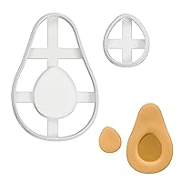 Avocado and Seed cookie cutter, 2 pieces - Bakerlogy