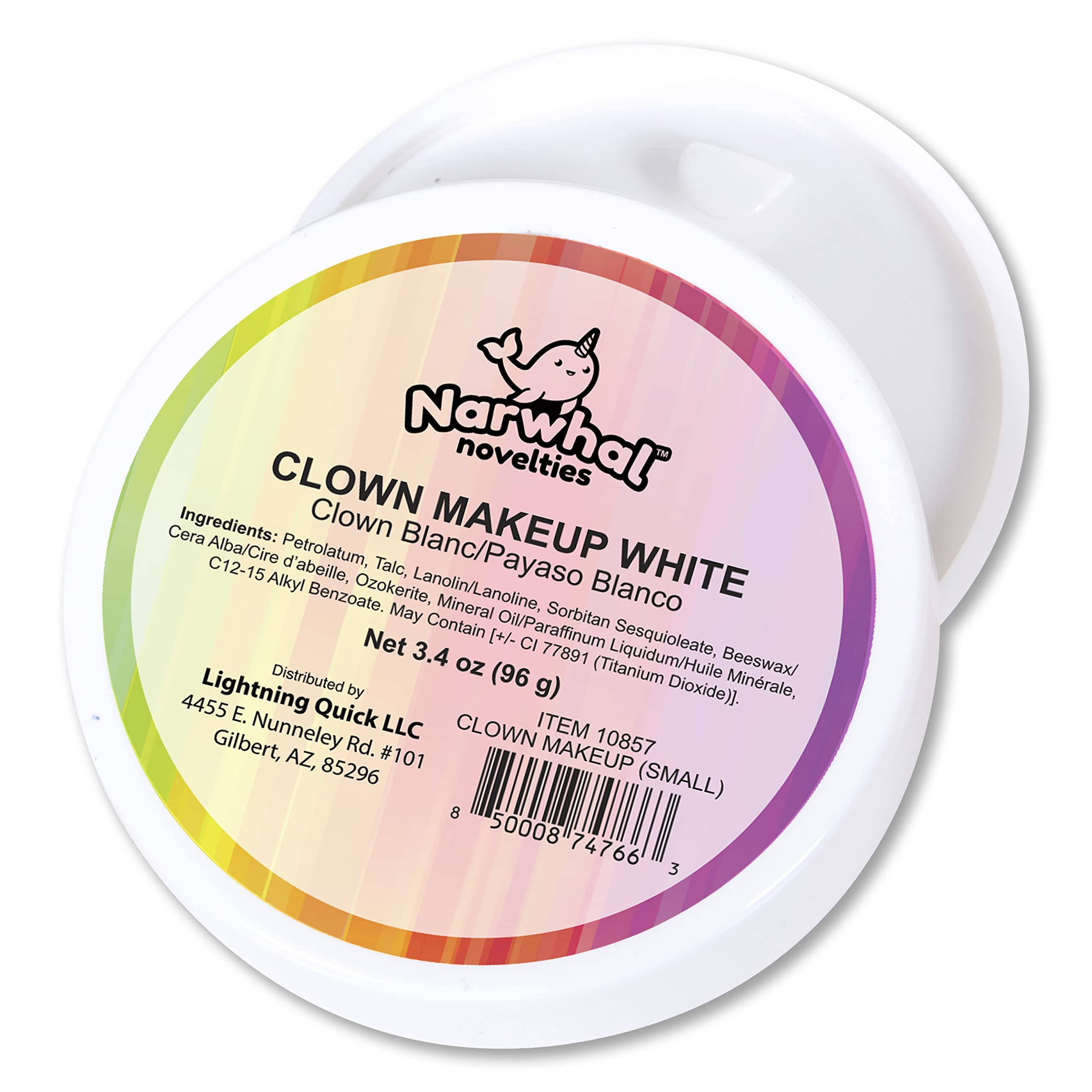 Counterfeit Blonde Clown White Makeup (Small 3.4 Ounces)