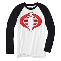 Hasbro G.i. Joe Cobra Commander Men's Raglan Long Sleeve T-Shirt