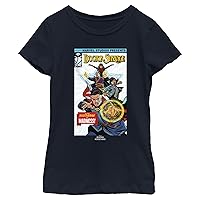 Marvel Kids' Little, Big Dr. Strange in The Multiverse of Madness Classic Comic Cover Girls Short Sleeve Tee Shirt