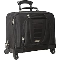 Spinner Mobile Office in Wheeled Laptop Briefcase in Black