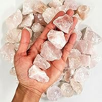 Room Decoration Natural Rough Rose Quartz Crystal Raw Crystals Gem Specimens Collectible Home Decor,50g (Size : 100g)