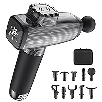 Massage Gun Deep Tissue, Percussion Muscle Massager Handheld Massage Gun for Athletes, Great for Muscle Relieve, M03 Carbon