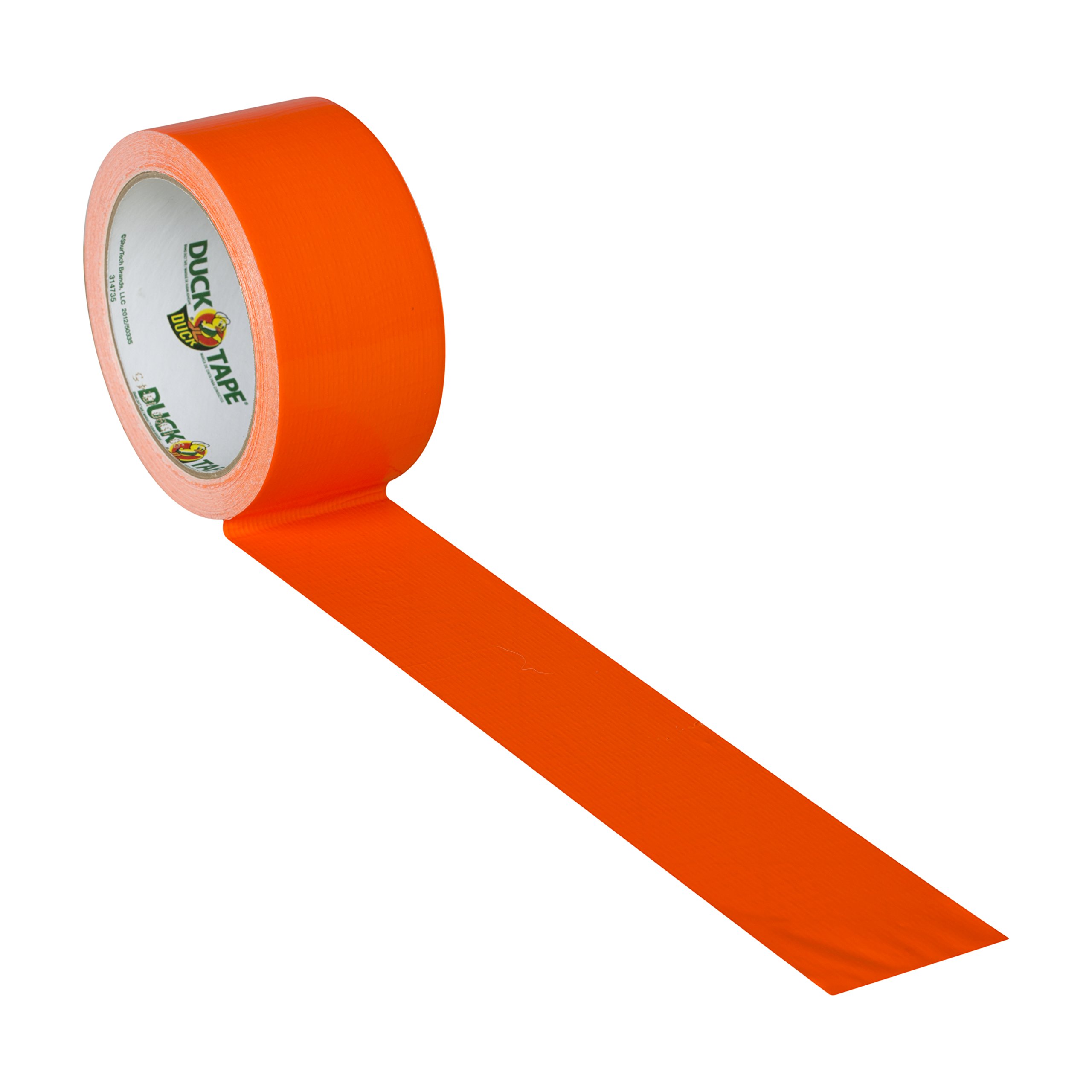 Duck Brand 1265019 Color Duct Tape, Neon Orange, 1.88 Inches x 15 Yards, Single Roll