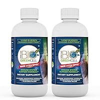 Immune Bio Green Cell - 8 oz, 2 Pack - Immune System Support - Includes Vitamin C, Carqueja, Rosemary & Broadleaf Plantain - Non-GMO, Vegan & Gluten Free - 120 Total 4mL Servings