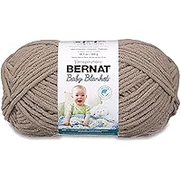Bernat BABY BLANKET BB Baby Sand Yarn - 1 Pack of 10.5oz/300g - Polyester - #6 Super Bulky - 220 Yards - Knitting/Crochet