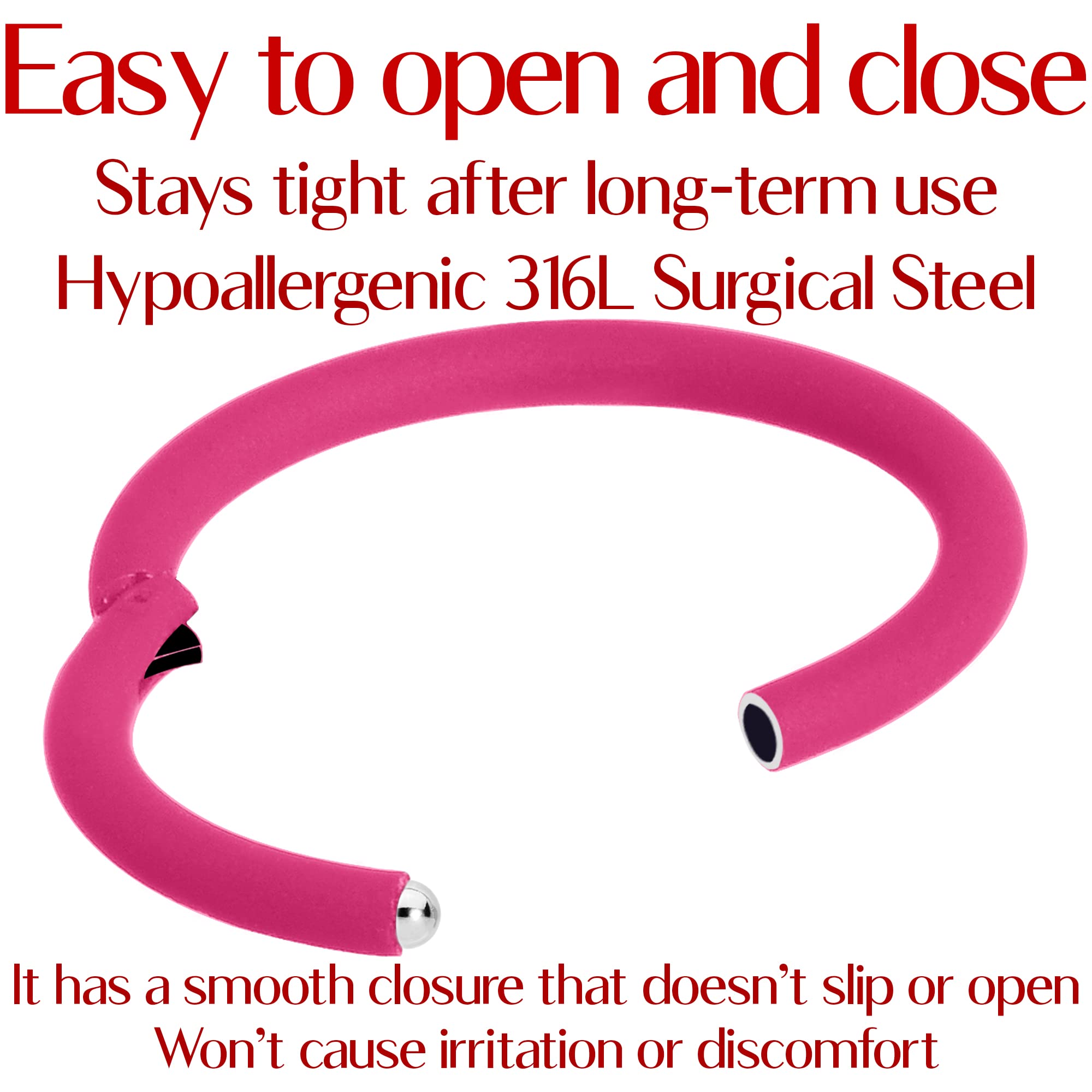 Body Candy Segment Hoop Rings 18 Gauge 316l Surgical Steel Lip Ring Cartilage
