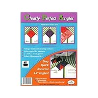 Clearly Perfect Angles Template by New Leaf Stitches – Color Coded Fabric Alignment Guide for Sewing 45 Degree Angles