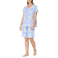 Karen Neuburger Women's Short Sleeve Bermuda Pj