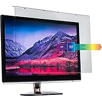 27-28 inch Anti-Blue Light Filter for Computer Monitor. Blue Light Monitor Screen Protector Panel (24.8 x 14.6 inch). Blocks Blue Light 380 to 495 nm. Fits LCD, TV and PC, Mac Monitors