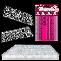 NXJ INFILILA Adhesive Tabs for Nails, 10 Sheets Nail Adhesive Tabs for Press On Nails Ultra Thin & Waterproof Nail Glue Sticker, Double Sided Jelly Nail Sticky Tabs for False Nail