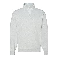 Men's Super Sweats Quarter Zip Sweatshirt, Medium, Ash