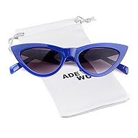 ADE WU Classic Cat Eye Sunglasses For Women Retro Vintage Cateye Sun Glasses UV400 Protection