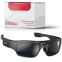 Denali 2K/1080P HD Camera Glasses POV Video Recording Sport Sunglasses DVR Eyewear, Up to 60fps, 128gb Memory