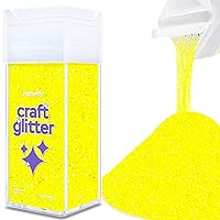 Hemway Craft Glitter Shaker 130g / 4.6oz Glitter for Arts, Crafts, Resin, Tumblers, Nails, Painting, Decoration, Festival, Cosmetic, Body - Ultrafine (1/128