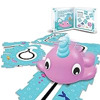 Learning Resources Coding Critters Go Pets Dipper the Narwhal - 14 Pieces, Ages 4+ Screen-Free Early Coding Toy For Kids, Interactive STEM Coding Pet, Toddler Learning Toys