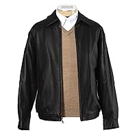 Mens Classic Browny Leather Jacket, Bomber Jacket