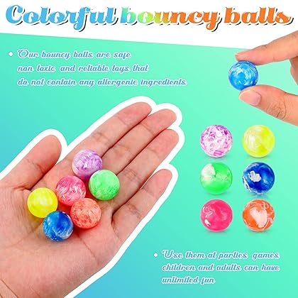 500 Pieces Small Bouncy Balls in Bulk Rubber High Bouncing Balls for Kids, 0.78 Inch/ 20 mm Mini Bouncy Balls for Birthday Party Favors Gift Game Prizes Vending Machines Fillers Outdoor Activities