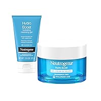 Hydro Boost Water Gel Fragrance-Free Facial Moisturizer, 1.7 fl. oz, Hydro Boost Hydrating Facial Cleansing Gel with Hyaluronic Acid, 2 oz, Travel Size