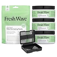Fresh Wave Odor Removing Gel + Packs Bundle: (3) 7 oz. Gels + (1) Packs + Pod Combo