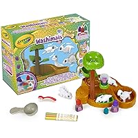 CRAYOLA Washimals Pets - Dinosaur Waterfall Playset | Includes Washable Marker Pens & Inks | Kids Colouring Craft Kit | Ideal for Kids Aged 3+