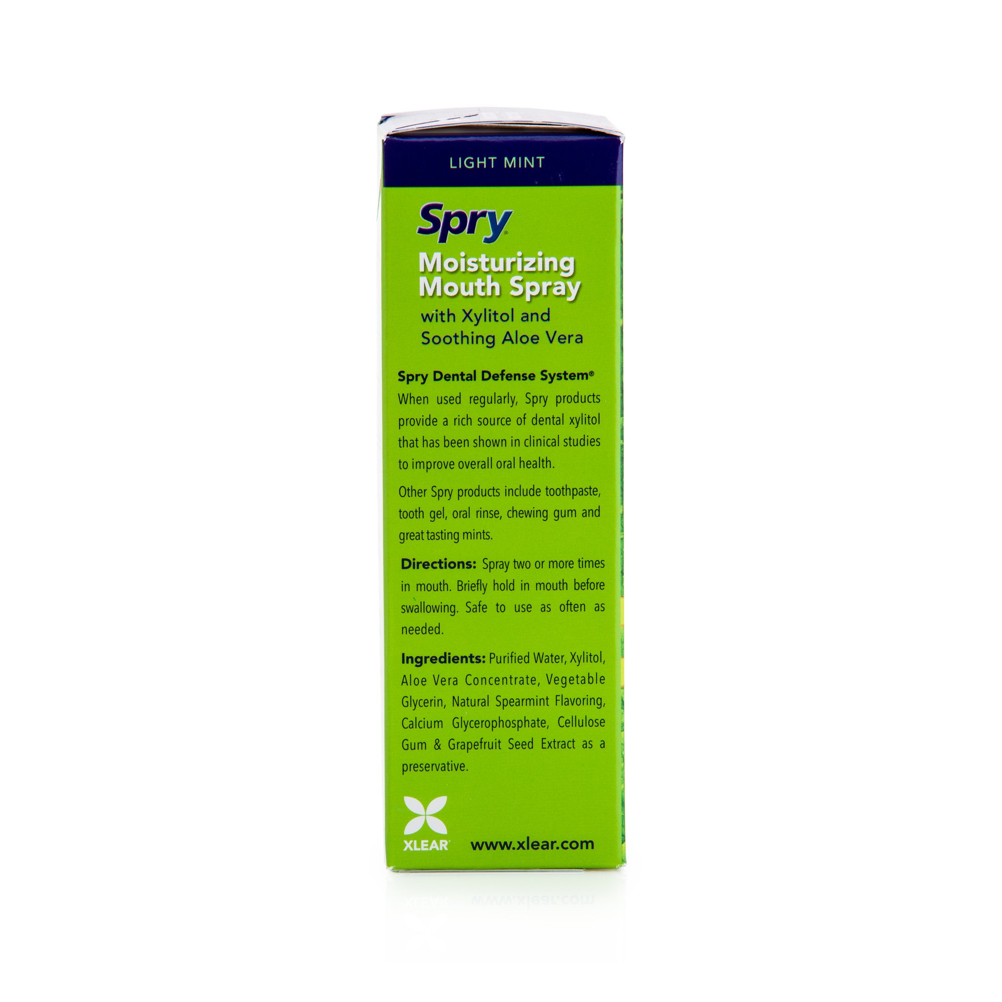 Spry Xylitol Moisturizing Bad Breath Mouth Spray, Bad Breath Treatment Oral Breath Spray with Natural Spearmint, 4.5 fl.oz.