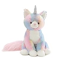 GUND Shimmer Caticorn Stuffed Animal, Unicorn Cat Plushie for Ages 1 and Up, Rainbow, 9