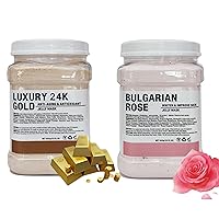 Jelly Mask Powder, Natural Rose Petal Essence Jelly Mask 24k Gold Peel Off Face Masks Skincare