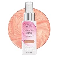 Rosé All Stay Illuminating Setting Spray For Makeup, Oil-Free, Alcohol-Free, Antioxidants | Dermatologist Tested, Clinicially Tested