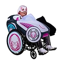 Marvel Spider-Gwen Official Youth Wheelchair Accessory - Easy to Assemble Quality Wheelchair Decoration (Costume Sold Separately)