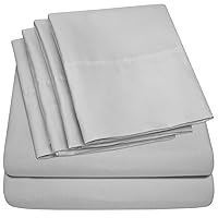 Deep Pocket King Sheet Set - 6 Piece 1500 Supreme Deluxe Collection Up to 21