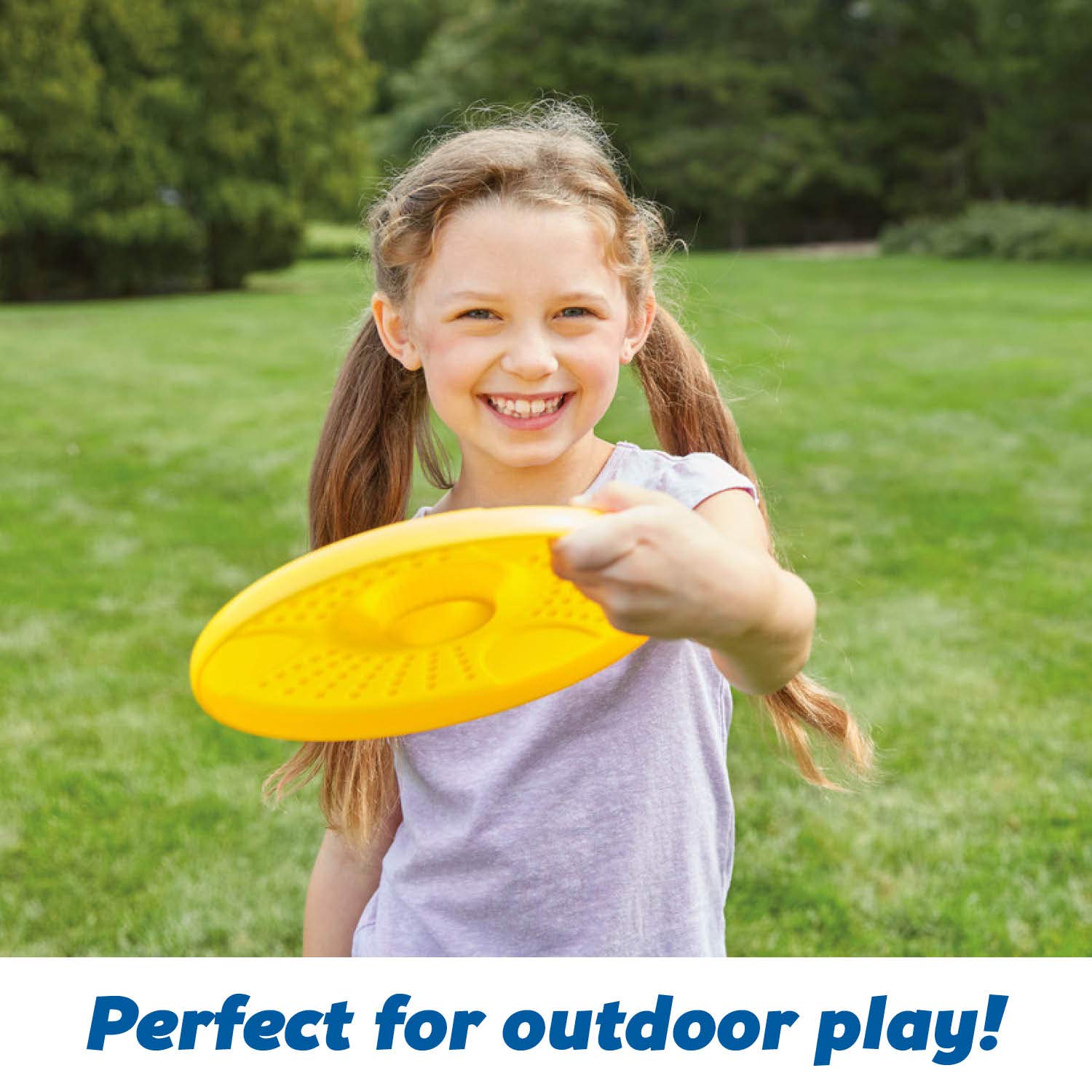 Kidoozie Fly n Spin Disc, Colors Vary, Promotes Outdoor Play, for Children Ages 5 and up, Multi
