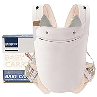 SERAPHY Baby Carrier Newborn to Toddler, Ergonomic Baby Carrier, Adjustable Infant Carrier, Breathable Silk Mesh Baby Backpack Carrier with Pocket, Multi-Position Baby Holder Carrier for 7-45lbs -Grey