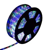Ainfox LED Rope Light, 100Ft 1080 LEDs Indoor Outdoor Waterproof LED Strip Lights Decorative Lighting Kit (Colorful)