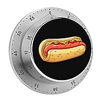 Hot Dog Kitchen Timer Countdown Cooking Timer Reminder Wind Up Timer for Home Study