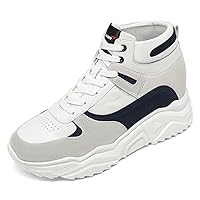 CHAMARIPA Elevator Shoes - Height Increasing Shoes for Men Leather Casual Shoes +3.94 Inches