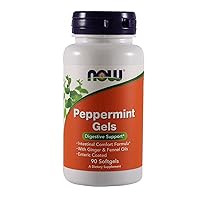 Now Foods Peppermint Gels - 90 softgels (Pack of 3)
